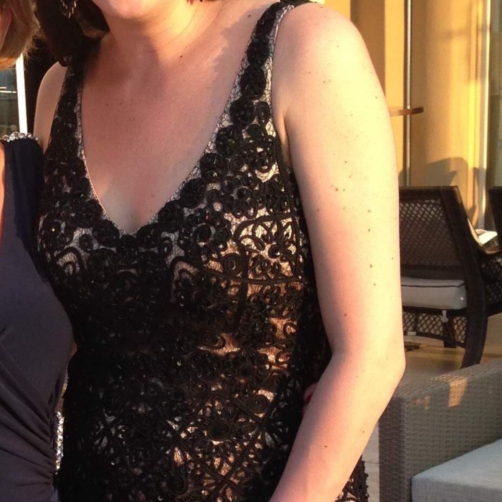 Sue Wong Lace Beaded Gown GORGEOUS!!